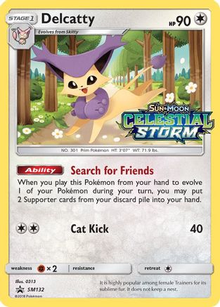 SM Promos Delcatty - SM132 (Prerelease) #SM132