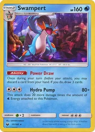 Deck Exclusives Swampert - 35/168 (SM Celestial Storm) #035