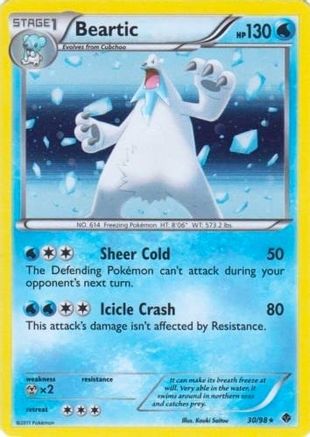 Blister Exclusives Beartic - 30/98 (Cracked Ice Holo) #030