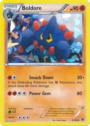 Blister Exclusives Boldore - 51/98 (Cracked Ice Holo) #051