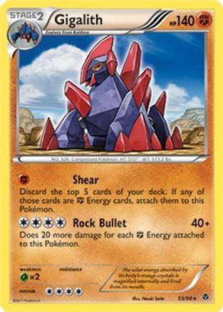 Blister Exclusives Gigalith - 53/98 (Cracked Ice Holo) #053