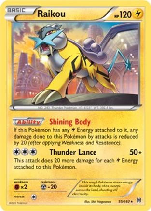 Blister Exclusives Raikou - 55/162 (Cosmos Holo) #055