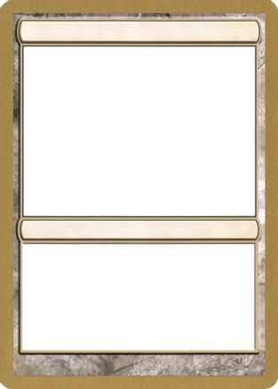 2003 World Championship Blank Card