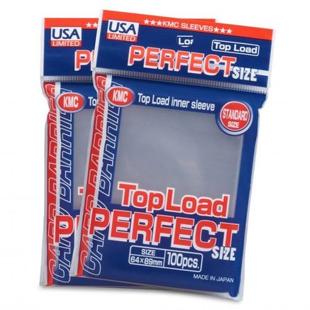 KMC Clear Perfect Fit Top Load Inner Sleeves (100-Pack) - KMC Card