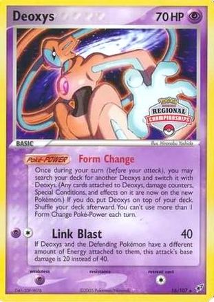 League & Championship Cards Deoxys - 16/107 (Regional Championships) #016