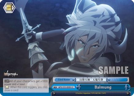 Balmung - Fate/Apocrypha - Weiss Schwarz