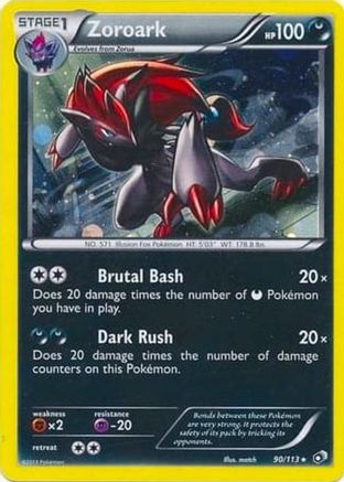 Blister Exclusives Zoroark - 90/113 (Cosmos Holo) #090