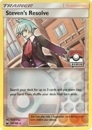 League & Championship Cards Steven's Resolve - 145/168 (Pokemon League) #145