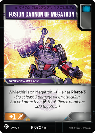 Fusion Cannon Of Megatron - Wave 1 - Transformers Tcg