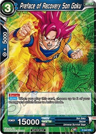 Preface of Recovery Son Goku (Event Pack 2 - 2018) - Promotion Cards ...