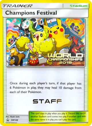 SM Promos Champions Festival - SM148 (World Championships 2018) [Staff] #SM148