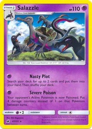 Deck Exclusives Salazzle - 47/111 (SM Crimson Invasion) #047
