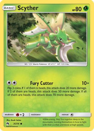 SM - Lost Thunder Scyther #3