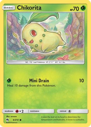 SM - Lost Thunder Chikorita (6) #6