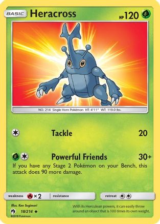 SM - Lost Thunder Heracross #18