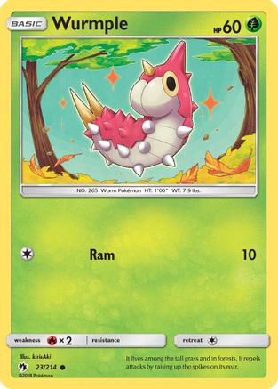 SM - Lost Thunder Wurmple (23) #23