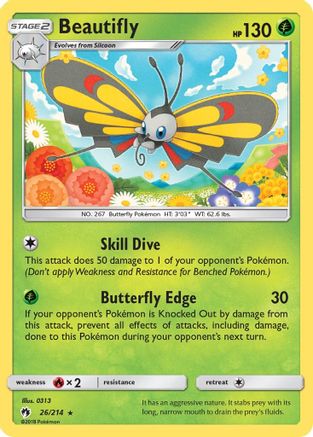 SM - Lost Thunder Beautifly #26