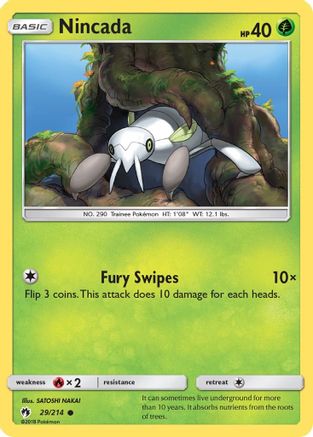 SM - Lost Thunder Nincada #29