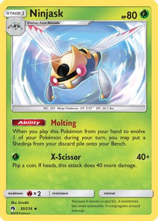 SM - Lost Thunder Ninjask #30