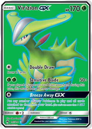 SM - Lost Thunder Virizion GX (Full Art) #197