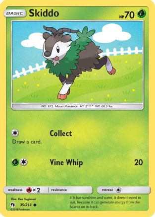 SM - Lost Thunder Skiddo #35