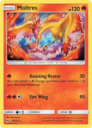 SM - Lost Thunder Moltres #38
