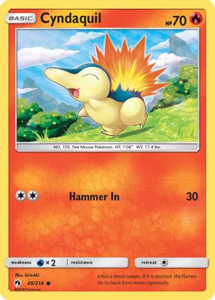 SM - Lost Thunder Cyndaquil (40) #40