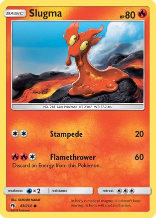 SM - Lost Thunder Slugma #43