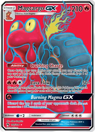 SM - Lost Thunder Magcargo GX (Full Art) #198