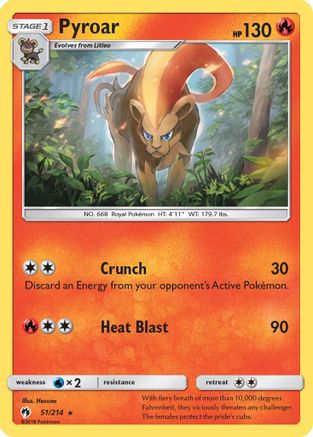 SM - Lost Thunder Pyroar #51