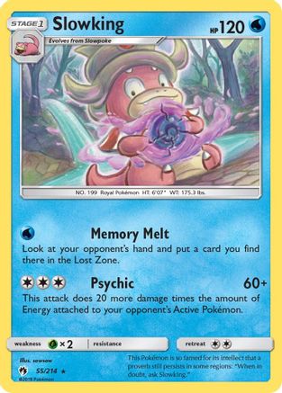 SM - Lost Thunder Slowking #55