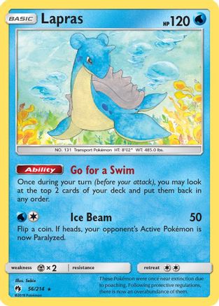SM - Lost Thunder Lapras #56