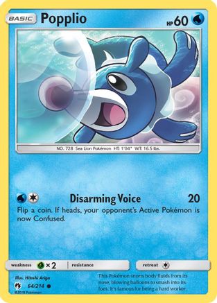 SM - Lost Thunder Popplio (64) #64