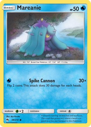 SM - Lost Thunder Mareanie (68) #68
