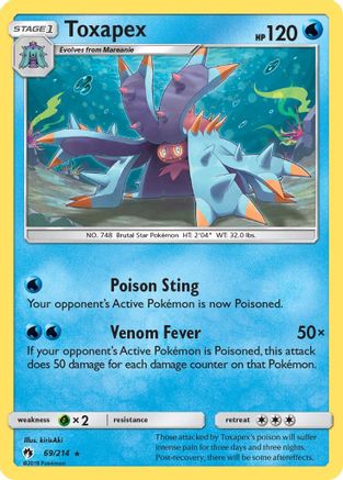 SM - Lost Thunder Toxapex #69