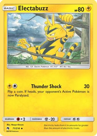 SM - Lost Thunder Electabuzz #71