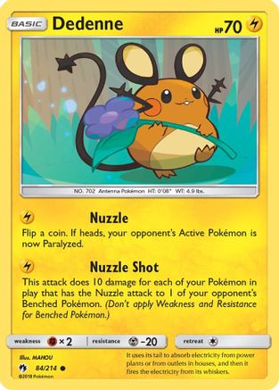 SM - Lost Thunder Dedenne (84) #84
