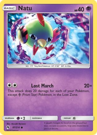 SM - Lost Thunder Natu #87