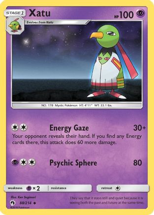 SM - Lost Thunder Xatu #88