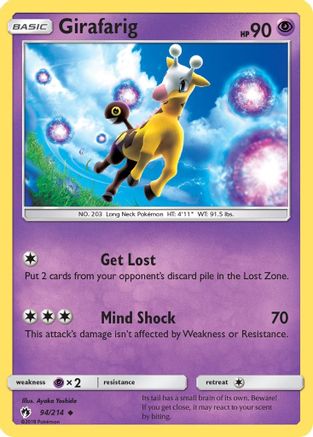 SM - Lost Thunder Girafarig #94