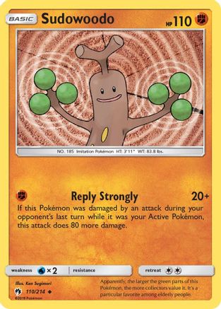 SM - Lost Thunder Sudowoodo #110
