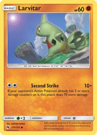 SM - Lost Thunder Larvitar (115) #115