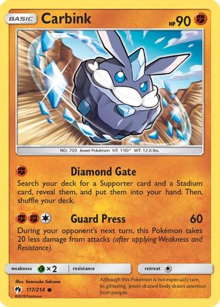 SM - Lost Thunder Carbink (117) #117