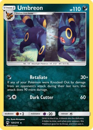 SM - Lost Thunder Umbreon #120