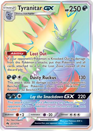 SM - Lost Thunder Tyranitar GX (Secret) #223