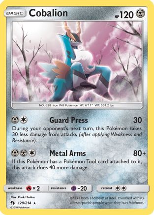 SM - Lost Thunder Cobalion #129