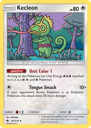 SM - Lost Thunder Kecleon (161) #161
