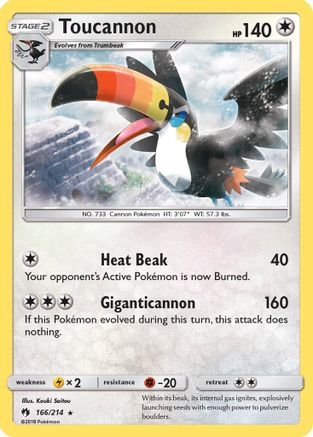 SM - Lost Thunder Toucannon #166