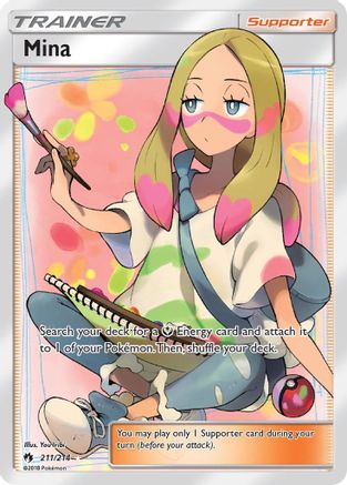 SM - Lost Thunder Mina (Full Art) #211