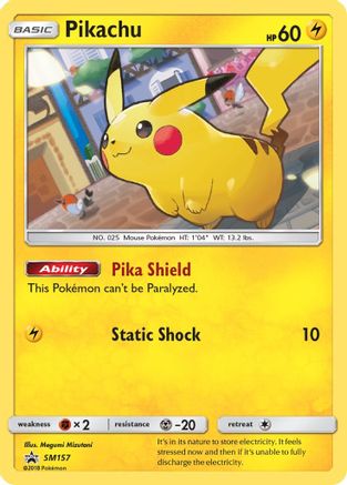 SM Promos Pikachu #SM157